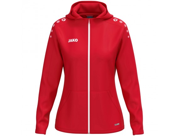 Ženska jakna s kapuco One - rdeča 100
