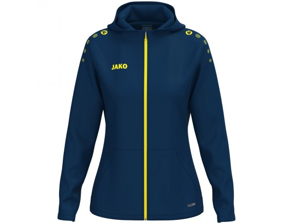 Ženska jakna s kapuco One - mornarsko modra/citro 941