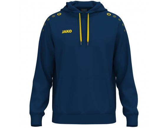 Pulover s kapuco One - mornarsko modra/citro 941