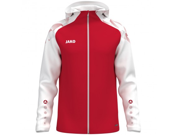 Jakna s kapuco Sonic - rdeča/bela 105