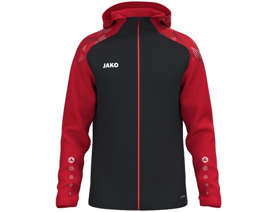 Jakna s kapuco Sonic - črna/rdeča 812