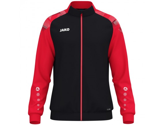 Otroška trenirka Sonic zgornji del - črna rdeča 812