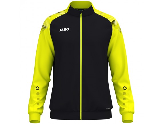 Otroška trenirka Sonic zgornji del - črna neon rumena 819