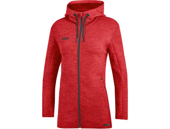Ženska jakna s kapuco Premium Basics - rdeča 01