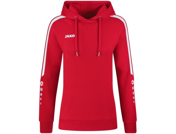 Ženski pulover s kapuco POWER - rdeč 100