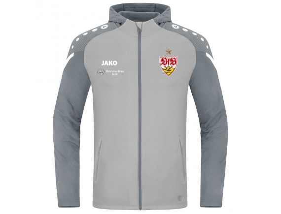 Otroška jakna s kapuco VfB Stuttgart Performance - siva