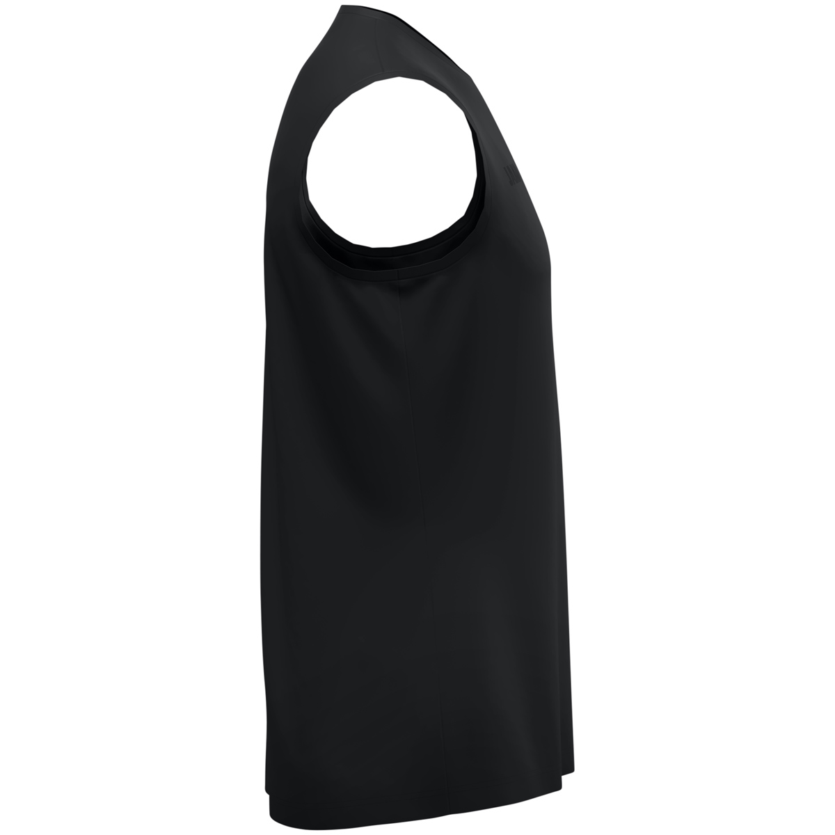 Moški tanktop Uni, črn, levi profil