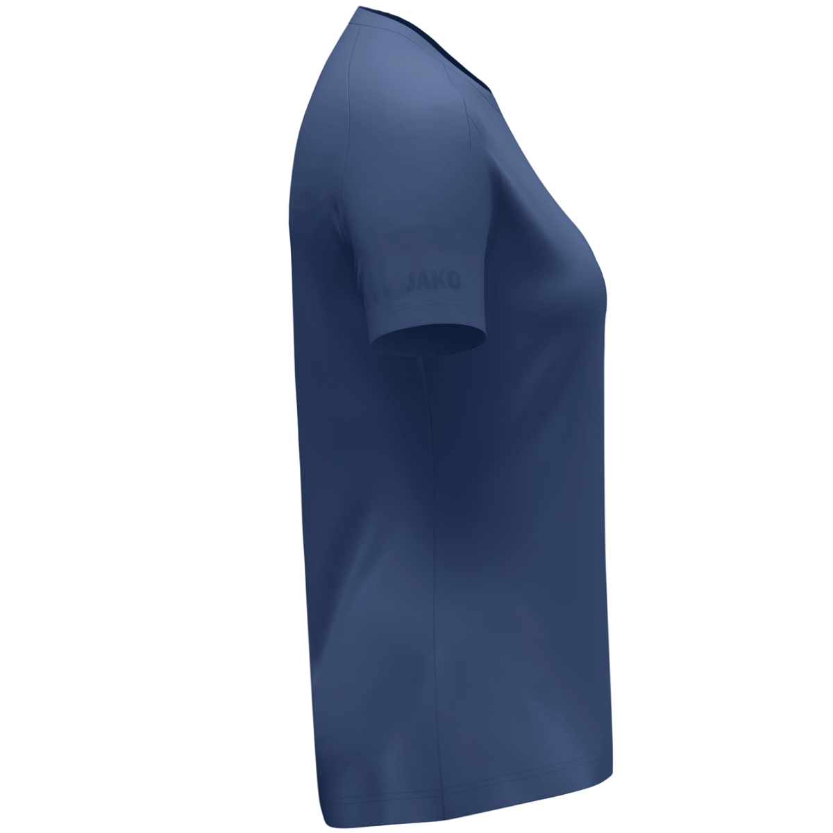 Ženska športna majica UNI -mornarsko modra, levi profil