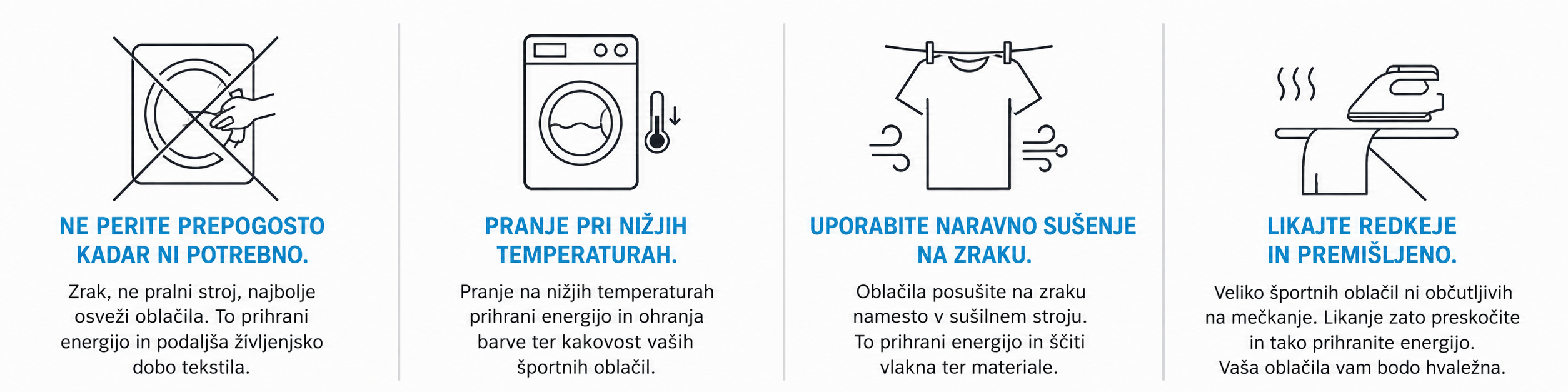 Nasveti za pravilno in trajnostno vzdrževanje športnih oblačil